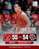 LOOK: Mapua def. San Beda (55-54)