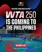 PH to host WTA 250 tournament next year