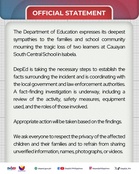 DepEd probes deaths of 2 learners at school fun run