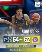 LOOK: JRU def. Arellano (64-62)