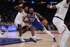 LeBron James talks smack with Knicks fans, drops 14 points in victorious 76ers debut