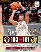 LOOK: UP def. UST (2OT), 103-101