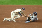 Brewers edge Rays to win World Series opener