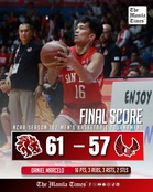 LOOK: San Beda def. Mapua, 61-57