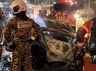 BMW driven at high speed, loses control, two university students burnt to death