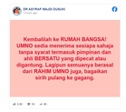 UMNO ready to accept sacked, suspended Bersatu members
