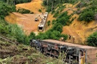Container lorry plunges 20 metres into Gua Musang ravine, driver killed