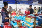 益山慈悯市集明6地 促销各种厨房食材