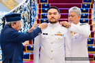Tengku Amir Shah commissioned as Navy lieutenant commander