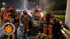 Dua rentung kereta dinaiki terbakar di susur keluar Lebuhraya DUKE
