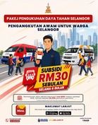 Permohonan subsidi pengangkutan awam RM30 sebulan dibuka mulai hari ini
