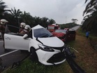 Tiga maut kemalangan dua kereta di Kota Tinggi