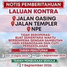 Jalan Gasing-NPE contraflow temporarily closed until Sept 4