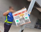 MPKL turunkan iklan haram di Telok Panglima Garang