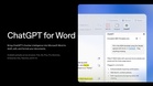 ChatGPT integration arrives in Microsoft Word, including on the free plan