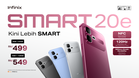 Infinix Smart 20e: 120Hz display, IP64 rating and 200% volume boost, from RM499