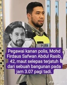 Spekulasi Kematian Pegawai JSJ Tular, Polis Beri Amaran Jika Ada Unsur Fitnah