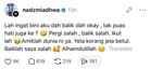 “Pergi Salah, Balik Pun Salah” – Nadzmi Adhwa Kecewa Ardell Aryana Masih Dikecam Netizen