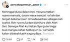 ”Masa Cari Nafkah Boleh Dimuktamadkan Sebagai Mati Syahid” – PU Amin