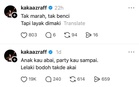 “Anak Kau Abai, Parti Kau Sampai” – Hantaran Kaka Azraff Undang Perhatian