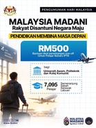 Pendidikan demi masa depan! Pelajar baharu IPTA layak terima bantuan RM500 tiket penerbangan