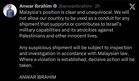 Pendirian tegas! Malaysia tak akan jadi laluan transit kargo ketenteraan Israel -PM Anwar