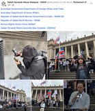 Jalur Gemilang dipasang terbalik? NGO berhimpun di Melbourne, bangkit isu Sabah, Sarawak