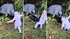PPK wanita nekad redah hujan bantu mangsa jatuh gaung