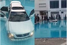 Man drives SUV into pool after mother refuses to help pay condo rent