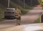 Cops hunt man in military garb seen with replica gun in viral video