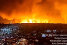 Fire breaks out at Jatibarang Landfill in Semarang