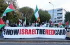 Ireland game interrupted twice by Gaza protests