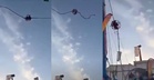 Seram, Kabel Permainan Lastik Putus Di Udara Ketika Dinaiki Dua Kanak-Kanak