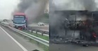 17 Penumpang Selamat, Bas Ekspres Terbakar Selepas Kemalangan Di Lebuhraya PLUS
