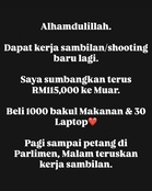 Syed Saddiq Salur RM115,000 Hasil Kerja Sambilan Untuk Bantu Penduduk Muar
