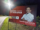 Billboard Fakharuddin Moslim Dirosakkan