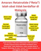 Trend “Reta” Untuk Kurus Makin Tular, Public Health Malaysia Dedah Risiko Ubat Tidak Berdaftar