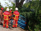 Nenek Dan Cucu Maut, Kereta Dipandu Cucu Rempuh Pokok di Pasir Mas