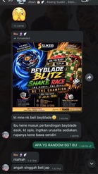Terhibur, Ibu 'Random' Masuk Pertandingan Beyblade Office, Permintaan Pula Buat Anak Garu Kepala