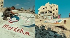 Dari Gaza Buat Malaysia, Mural Istimewa Sempena Hari Kebangsaan Terlakar Pada Runtuhan Konkrit