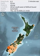 Gempa Bumi Berganda Gegar Milford Sound, New Zealand