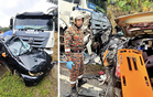 Suami Isteri Maut, Dua Anak Perempuan Cedera Parah Dalam Kemalangan Melibatkan Kereta Dan Lori