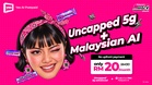 Yes AI 30: RM30 postpaid with uncapped 5G, no FUP and free ILMUchat Pro