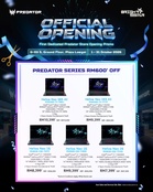 Acer Malaysia首家Predator概念店开幕,开幕日优惠看这里