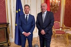 New Hungarian PM tells president to ‘leave office now’ in scathing attack – minutes after posing with him for a picture