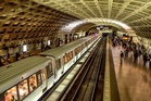 11 hurt after work vehicle crashes with commuter train in Washington DC