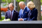 King Charles and Camilla leave flowers and handwritten message at 9/11 memorial