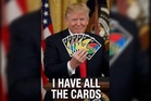 Trump shredded for not understanding the rules of UNO in fresh AI slop meme: ‘I have all the cards’