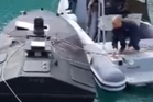 Watch: Mystery military sea drone washes ashore on Greek island