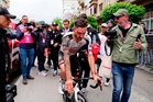 Adam Yates forced to withdraw from Giro d’Italia after crash as Paul Magnier sprints to stage three victory
